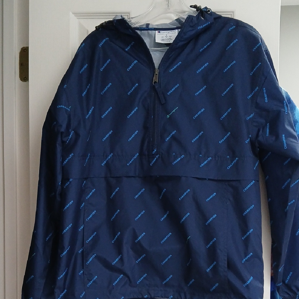 Champion Blue Utility Jacket with Hood